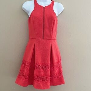 EXPRESS Coral Lace Dress Size 0